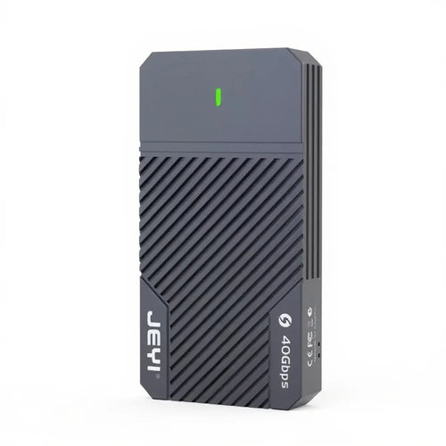 JEYI Thunderbolt 2464 USB4 40Gbps Enclosure M.2 NVMe SSD Aluminum Alloy External Drive Case Support 4TB SSD - 1