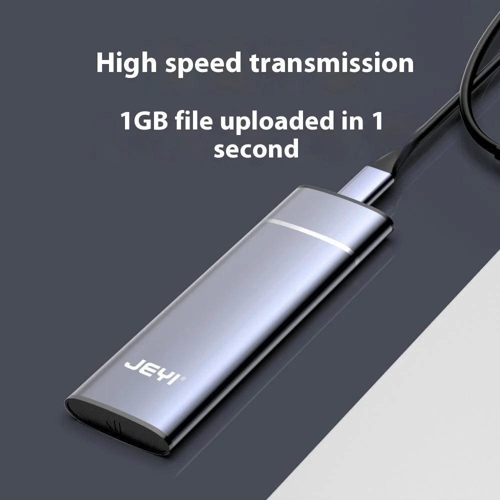JEYI M12 M.2 NVMe External SSD Enclosure USB3.2 Gen2 Type-C 10Gbps Hard Drive Adapter with AC Power Cable - 4
