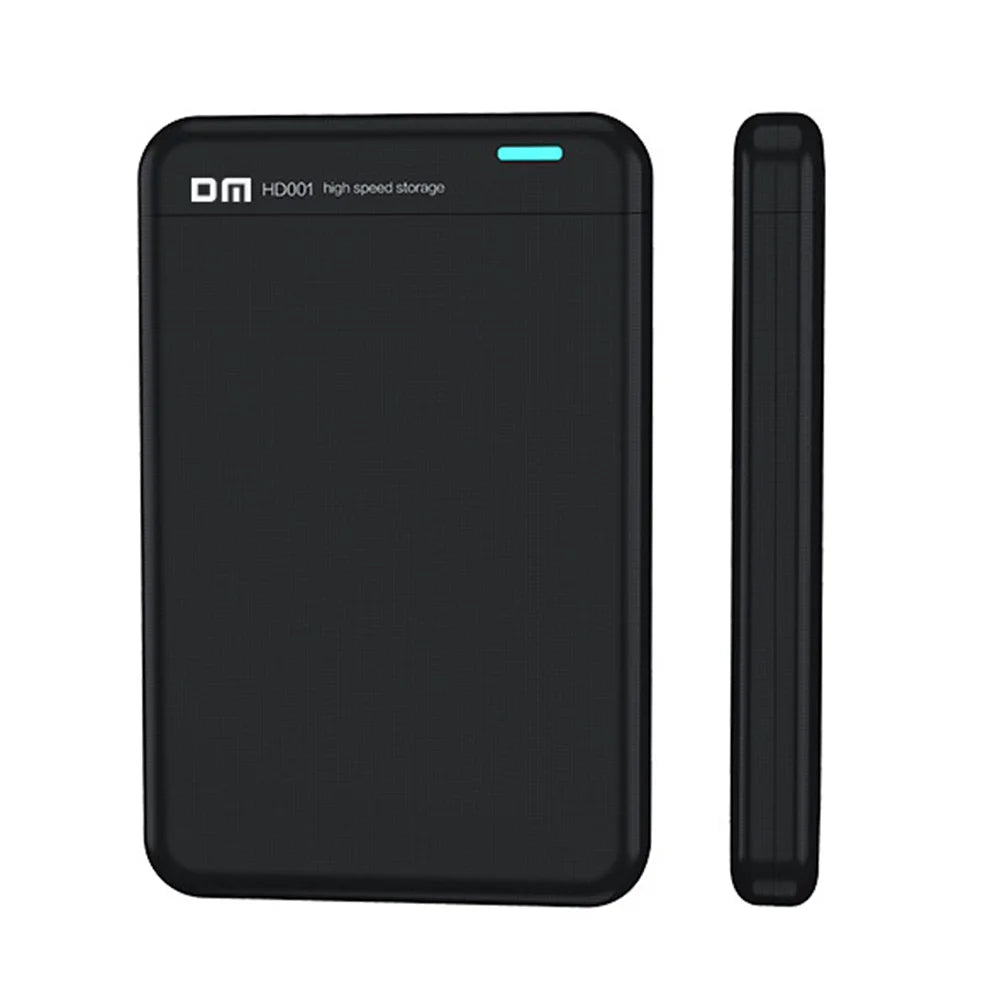 DM HD001 2.5 Inch External Hard Drive Enclosure 5Gbps High Speed Transfer USB 3.0 to SATA 3.0 HDD SSD Case - Black - 3