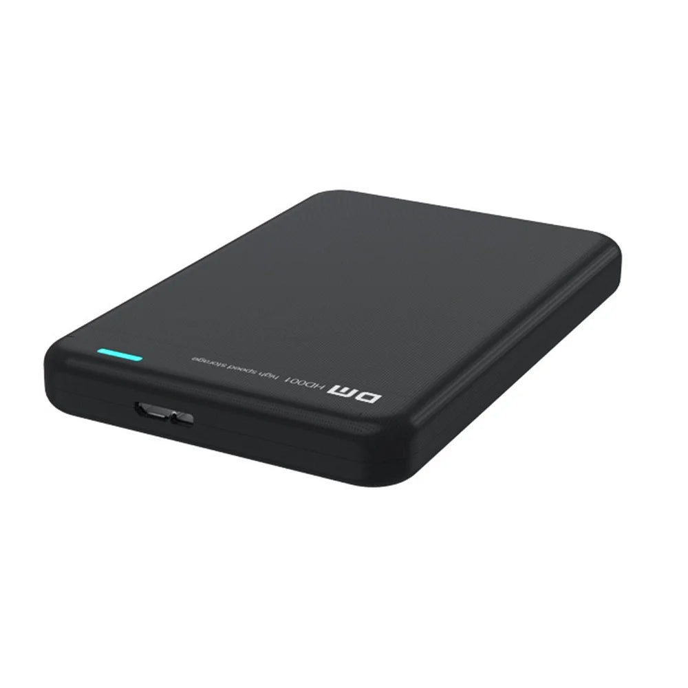 DM HD001 2.5 Inch External Hard Drive Enclosure 5Gbps High Speed Transfer USB 3.0 to SATA 3.0 HDD SSD Case - Black - 4