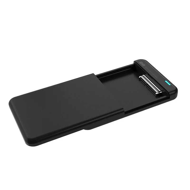 DM HD001 2.5 Inch External Hard Drive Enclosure 5Gbps High Speed Transfer USB 3.0 to SATA 3.0 HDD SSD Case - Black - 5