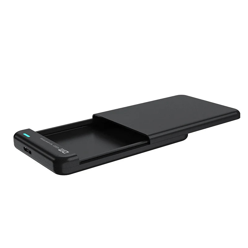 DM HD001 2.5 Inch External Hard Drive Enclosure 5Gbps High Speed Transfer USB 3.0 to SATA 3.0 HDD SSD Case - Black - 6