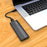 DM HD1300 USB 3.2 Gen2 10Gbps M.2 NVME + NGFF SSD Enclosure Support NVMe SATA 2230-2280 for PC/Mac/Android - Dark Gray - 2