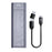 DM HD2000 M.2 NVMe SATA Dual Protocol SSD Enclosure 20Gbps USB 3.2 Gen2 x 2 External Hard Drive Case with RGB Breathing Light - Gray - 1