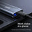 DM HD1500C M.2 NVMe SSD Enclosure 10Gbps USB 3.2 Gen2 External Hard Drive Case Support 2230/2242/2260/2280 - Dark Gray - 3