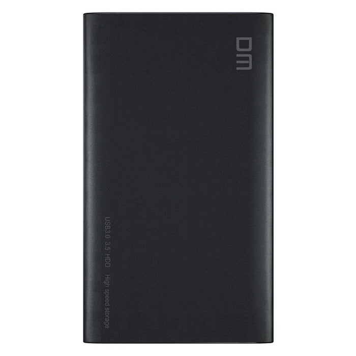 DM HD035 3.5 Inch USB3.0 SATA External Hard Drive Enclosure for HDD SSD up to 16TB - Black - 5
