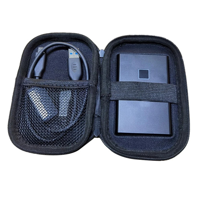 Shockproof Drop-proof EVA Storage Box for Samsung T7 Touch SSD Solid State Drive - Black - 5