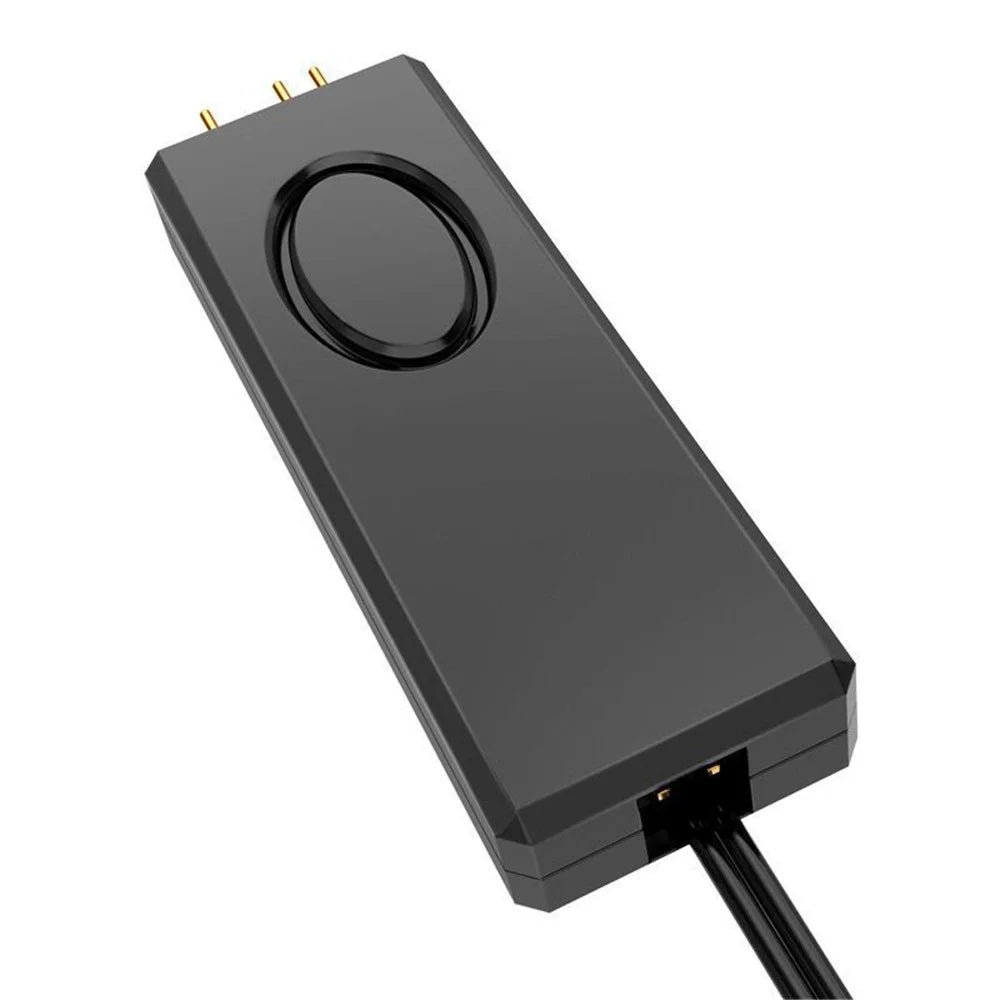 5V 3Pin ARGB Controller Connector SATA Power Supply Remote Control for Chassis Fan Lighting Water Cooler - Black - 5