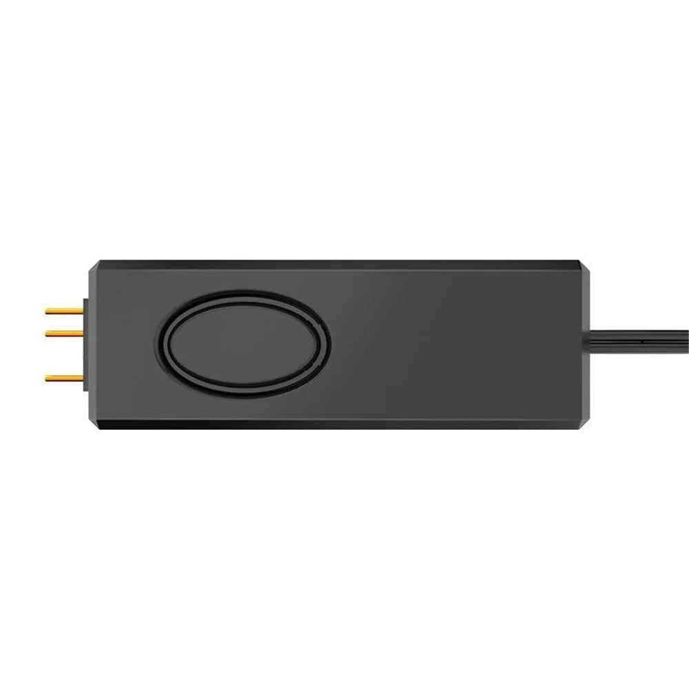 5V 3Pin ARGB Controller Connector SATA Power Supply Remote Control for Chassis Fan Lighting Water Cooler - Black - 6