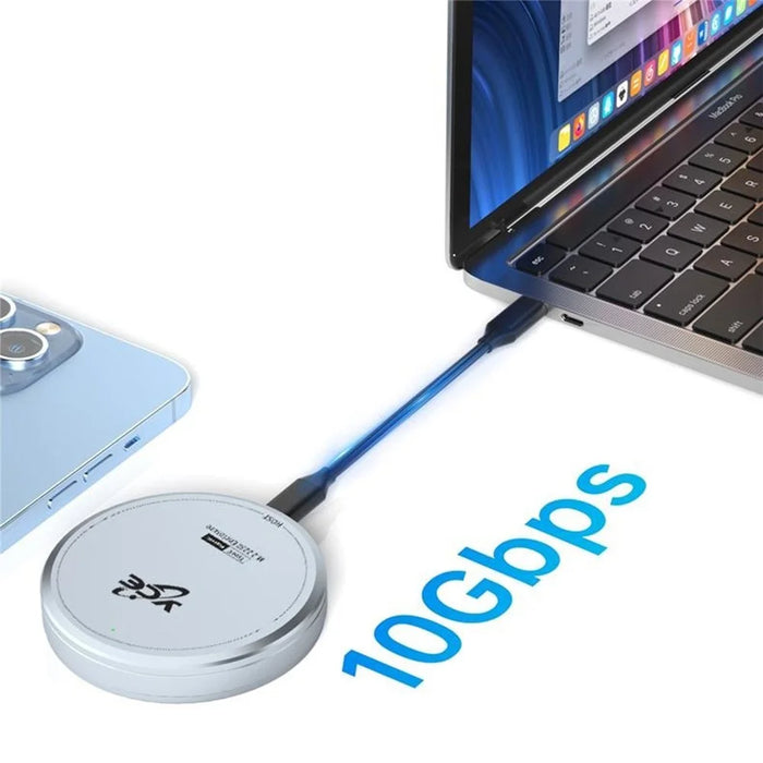 V195F 10Gbps Magnetic Phone Laptop Hard Drive Box NVME / 2230 / M.2 Solid State Hard Disk Enclosure - 2