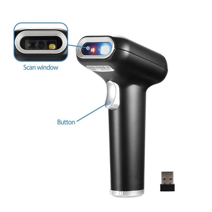 WHS26 2.4G Wireless Barcode Scanner Handheld Bar Code Reader - 7