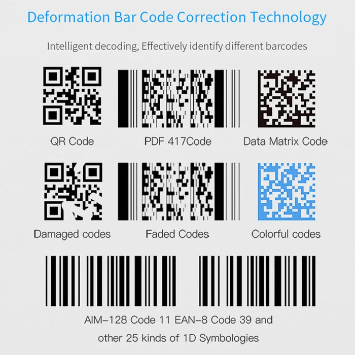 WHS23-M 2.4G Wireless Barcode QR Code Scanner Handheld Bar Code Reader - 7