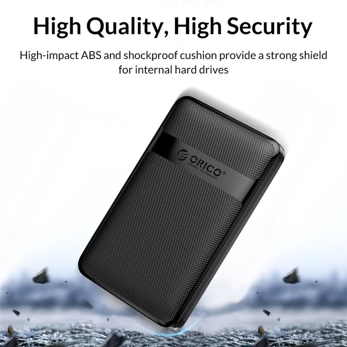 ORICO 2577U3-V1 2.5-inch USB3.0 Micro-B Hard Drive Enclosure 5Gbps SATA Hard Drive Case - 4