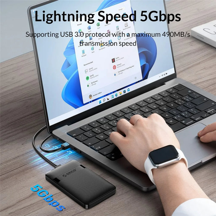 ORICO 2577U3-V1 2.5-inch USB3.0 Micro-B Hard Drive Enclosure 5Gbps SATA Hard Drive Case - 5