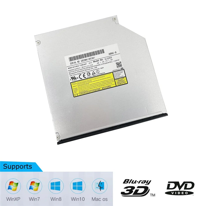 UJ-260 Internal Laptop Optical Drive SATA Slot-In DVD / CD / Blu-Ray Reader Writer for Windows / Mac - 2