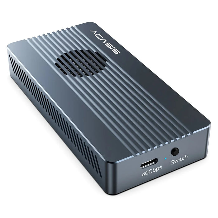 ACASIS TBU 405 Pro M1 40Gbps M.2 Nvme SSD Enclosure with Cooling Fan for M1 M2 Pro / Max 2280 B+M M-Key SSD - 3