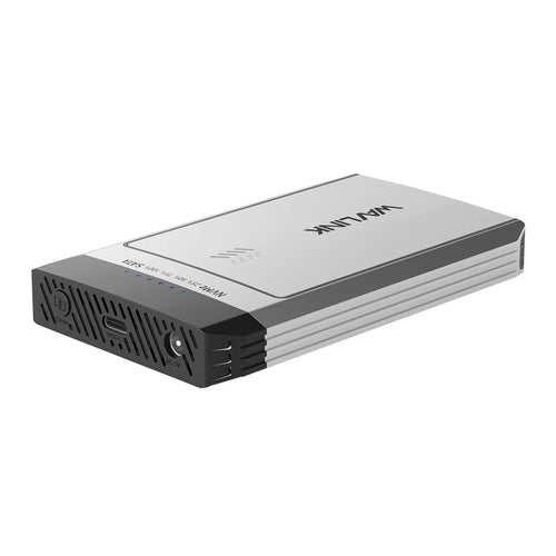 WAVLINK ST347 Dual Slot M.2 SSD Enclosure USB-C 3.2 Gen2 10Gbps One-Click Offline Clone For Data Migration  /  Backup - UK Plug - 1