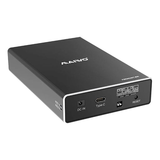 MAIWO K25272C 2.5 Inch Dual Bay External Hard Drive Enclosure RAID Array Box Type C 3.1 SSD Enclosure - 1