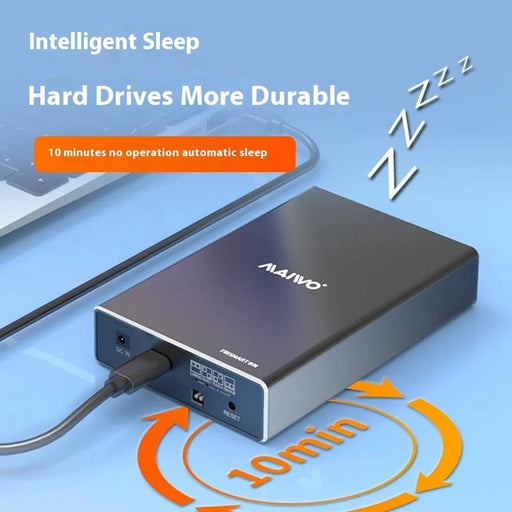 MAIWO K25272C 2.5 Inch Dual Bay External Hard Drive Enclosure RAID Array Box Type C 3.1 SSD Enclosure - 2