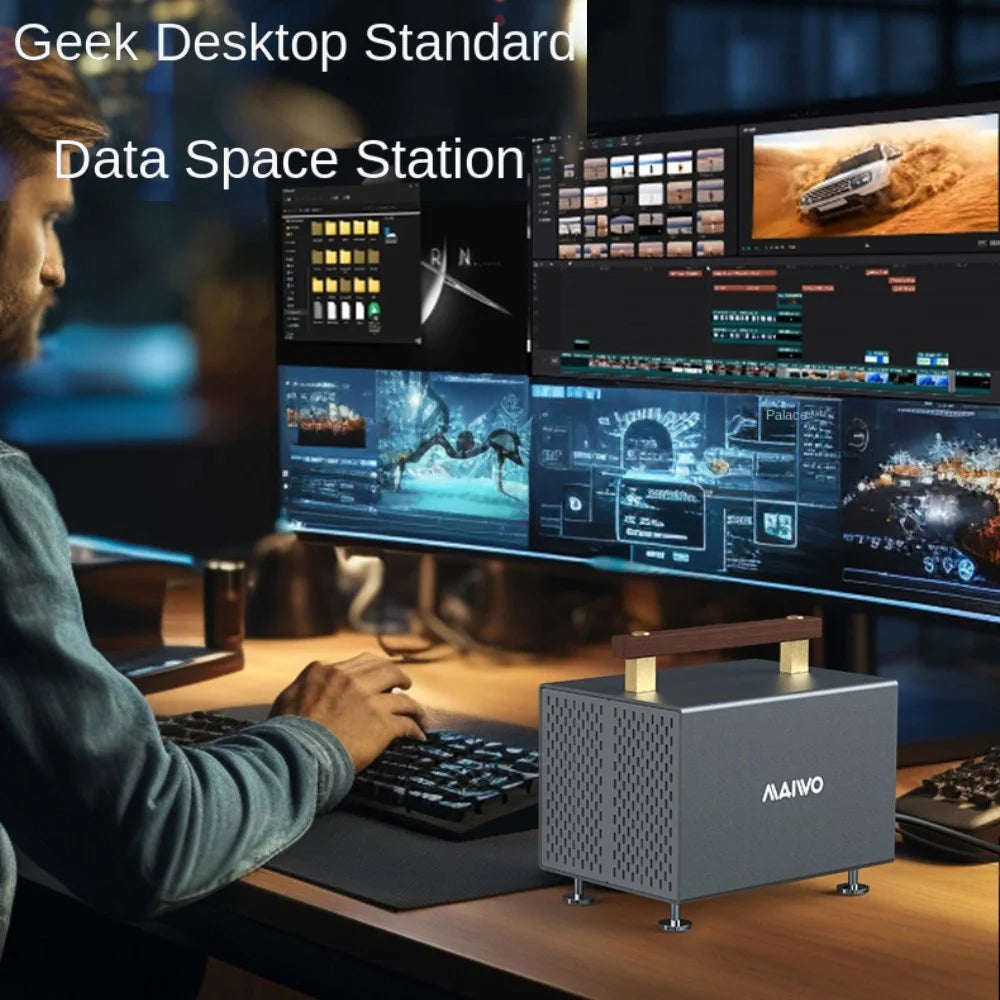 MAIWO K35294A 4 Bay SATA to Type C Hard Drive Docking Station 10Gbps External HDD Docking Station 3.5 inch SSD Support - EU Plug - 4
