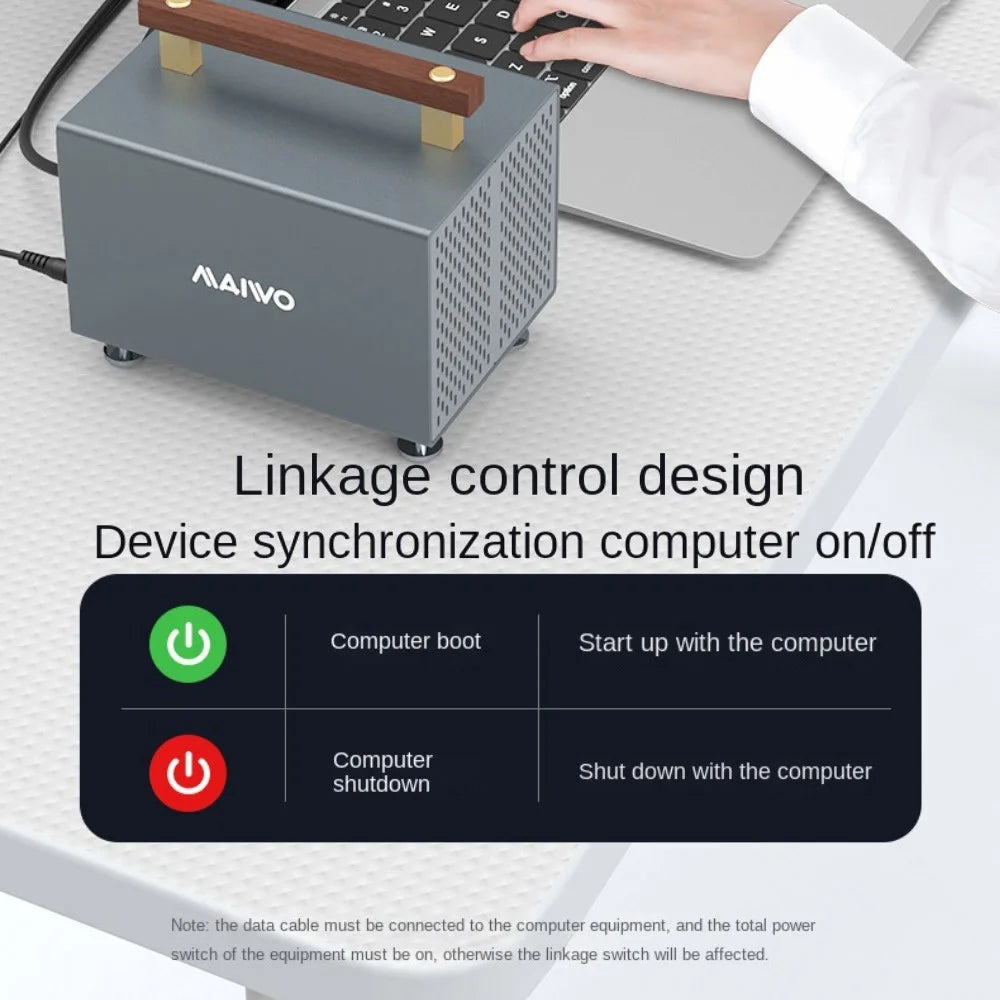 MAIWO K35294A 4 Bay SATA to Type C Hard Drive Docking Station 10Gbps External HDD Docking Station 3.5 inch SSD Support - EU Plug - 6