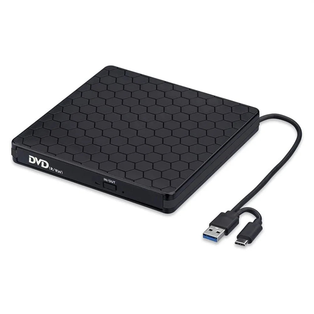 BT686 External DVD Drive USB 3.0  /  Type-C Portable Optical Drive  /  CD Burner for Desktop  /  Laptop - 1