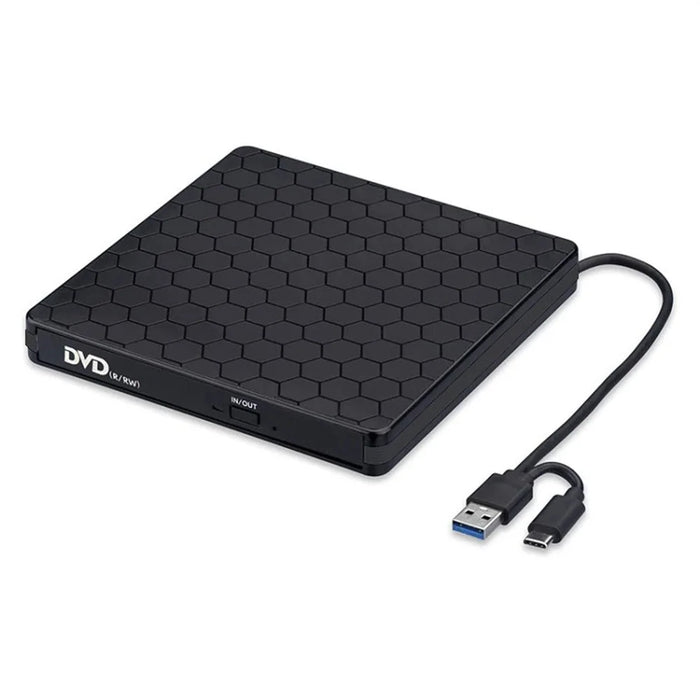 BT686 External DVD Drive USB 3.0  /  Type-C Portable Optical Drive  /  CD Burner for Desktop  /  Laptop - 1