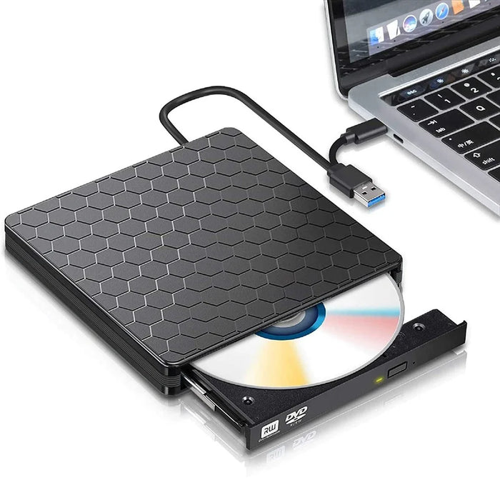 BT686 External DVD Drive USB 3.0  /  Type-C Portable Optical Drive  /  CD Burner for Desktop  /  Laptop - 2