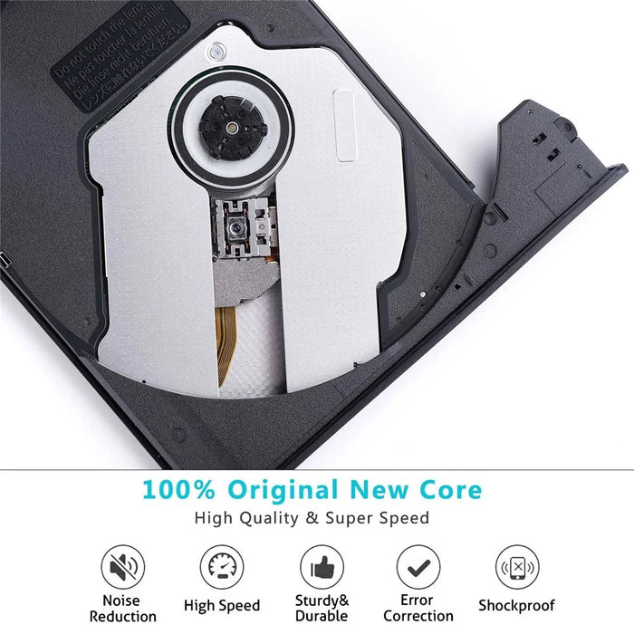 BT686 External DVD Drive USB 3.0  /  Type-C Portable Optical Drive  /  CD Burner for Desktop  /  Laptop - 4