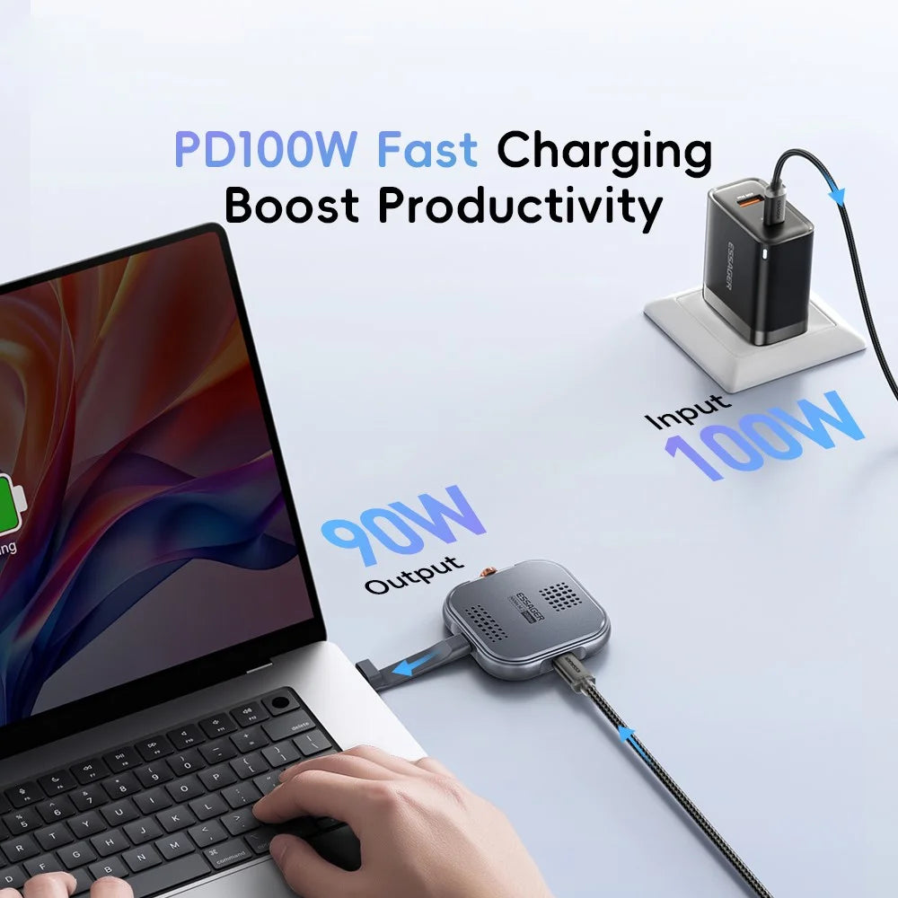 ESSAGER Aluminum Alloy Gen2 10Gbps Magnetic Hard Drive Enclosure NVME  /  2230  /  M.2 Hard Disk Enclosure - 3