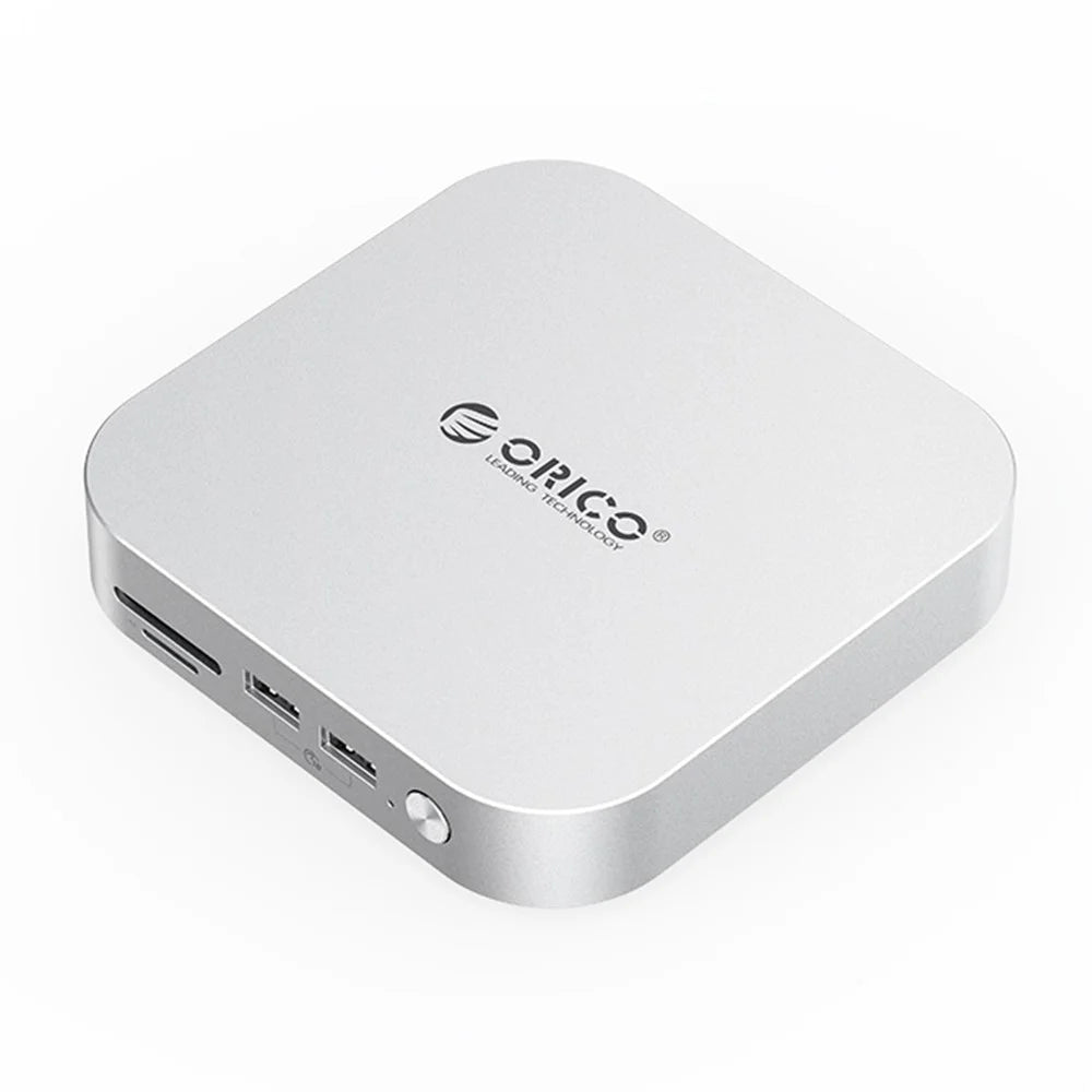 ORICO-M47P Aluminum Alloy 7 in 1 MiniLink Desktop Hard Drive Expansion Dock 40Gbps M.2 SSD Enclosure - White  /  UK Plug - 1