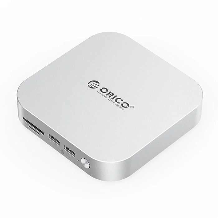 ORICO-M47P Aluminum Alloy 7 in 1 MiniLink Desktop Hard Drive Expansion Dock 40Gbps M.2 SSD Enclosure - White  /  UK Plug - 1