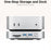 ORICO-M49P 10Gbps 9 in 1 MiniLink Desktop SSD Expansion Dock with 360° Ventilation Holes - White  /  UK Plug - 2