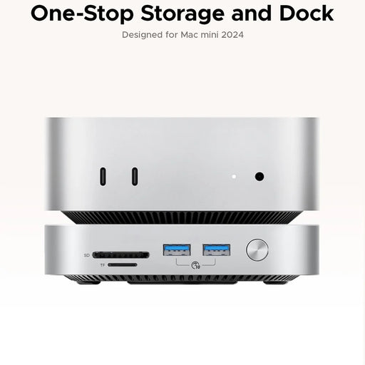 ORICO-M49P 10Gbps 9 in 1 MiniLink Desktop SSD Expansion Dock with 360° Ventilation Holes - White  /  UK Plug - 2