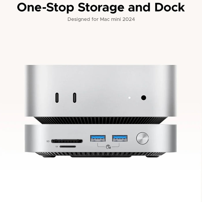 ORICO-M49P 10Gbps 9 in 1 MiniLink Desktop SSD Expansion Dock with 360° Ventilation Holes - White  /  UK Plug - 2