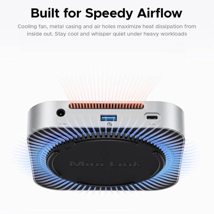 ORICO-M49P 10Gbps 9 in 1 MiniLink Desktop SSD Expansion Dock with 360° Ventilation Holes - White  /  UK Plug - 4
