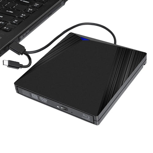 21-Y 12.7MM USB 3.0 / Type-C External Blu-ray Drive CD DVD Burner Player for PC / Laptops Support Windows XP / 7 / 8 / 10 MacOS - 1