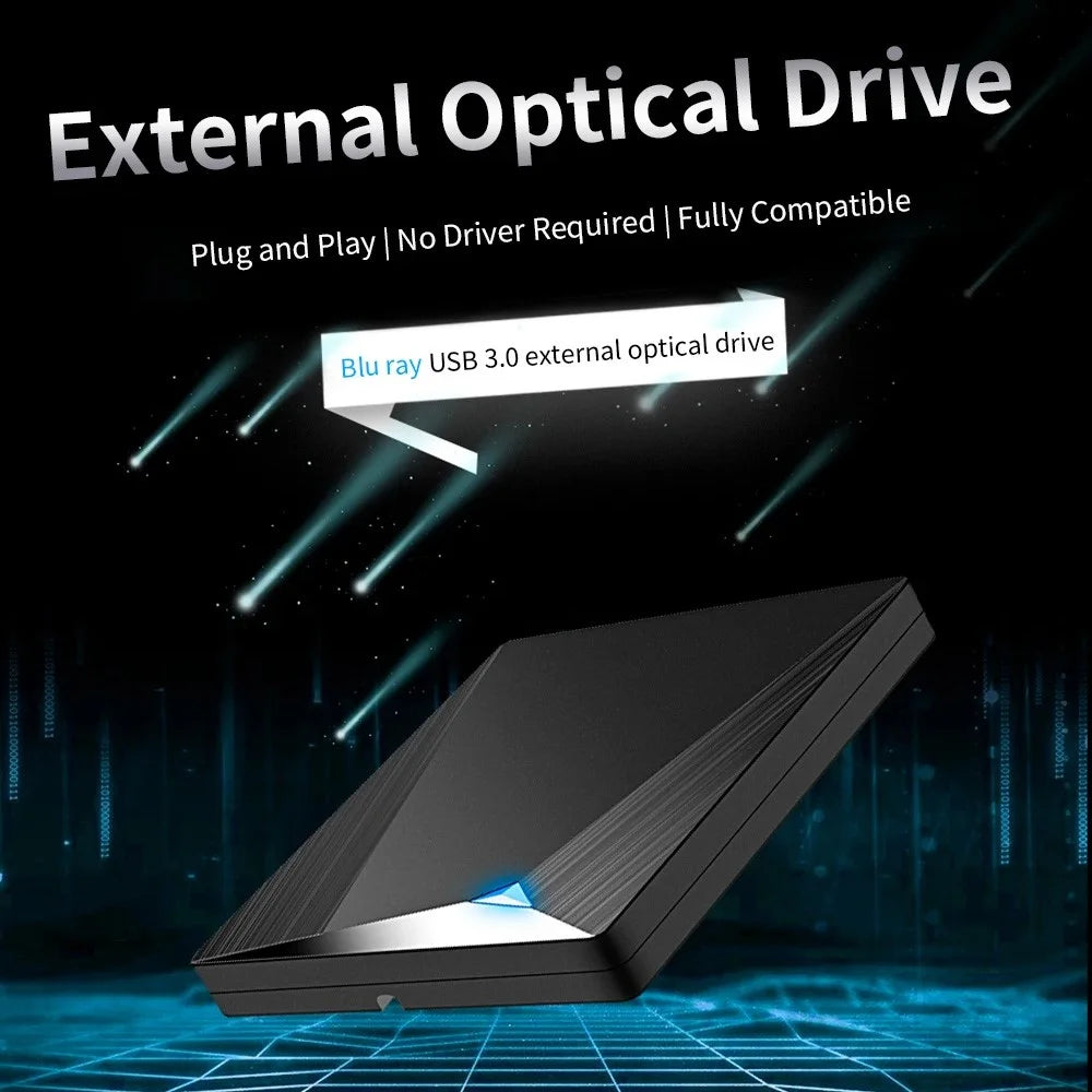 21-Y 12.7MM USB 3.0 / Type-C External Blu-ray Drive CD DVD Burner Player for PC / Laptops Support Windows XP / 7 / 8 / 10 MacOS - 6
