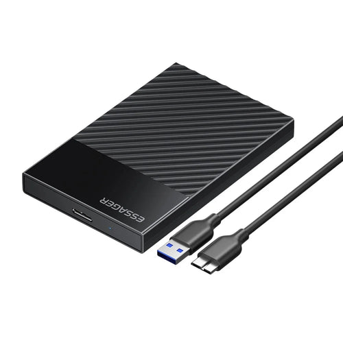 ESSAGER 2.5 Inch SATA 3.0 Hard Drive Enclosure USB 3.0 5Gbps UASP TRIM Hard Disk Case for HDD SSD - 1