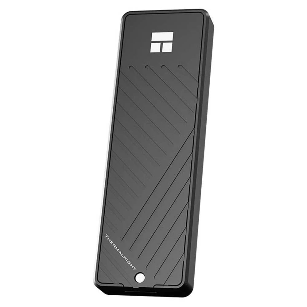 THERMALRIGHT HR-EB105 C M.2 NVMe SSD Enclosure USB 3.2 Gen2 Type-C Cable Aluminum Alloy CNC 8TB External Hard Drive Case - Black - 1