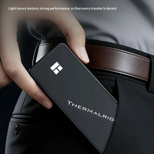 THERMALRIGHT HR-EB105 C M.2 NVMe SSD Enclosure USB 3.2 Gen2 Type-C Cable Aluminum Alloy CNC 8TB External Hard Drive Case - Black - 2
