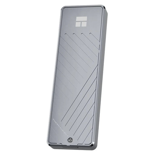 THERMALRIGHT HR-EB105 AC M.2 NVMe SSD Enclosure with USB-A to USB-C Cable Aluminum USB3.2 Gen2 Type-C Cable 10Gbps External Hard Drive Case - Grey - 1