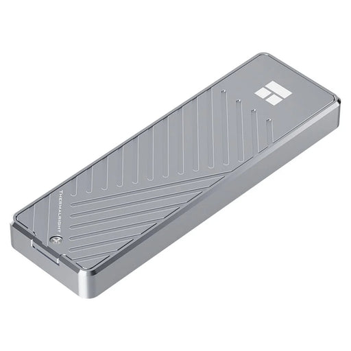 THERMALRIGHT HR-EB105 AC M.2 NVMe SSD Enclosure with USB-A to USB-C Cable Aluminum USB3.2 Gen2 Type-C Cable 10Gbps External Hard Drive Case - Grey - 2