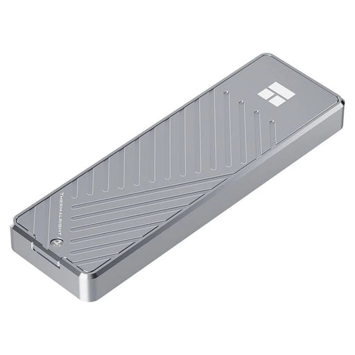 THERMALRIGHT HR-EB105 DUAL C M.2 NVMe SATA SSD Enclosure Type-C Cable USB3.2 Gen2 10Gbps High-Speed Aluminum Alloy Hard Drive Case - Grey - 2