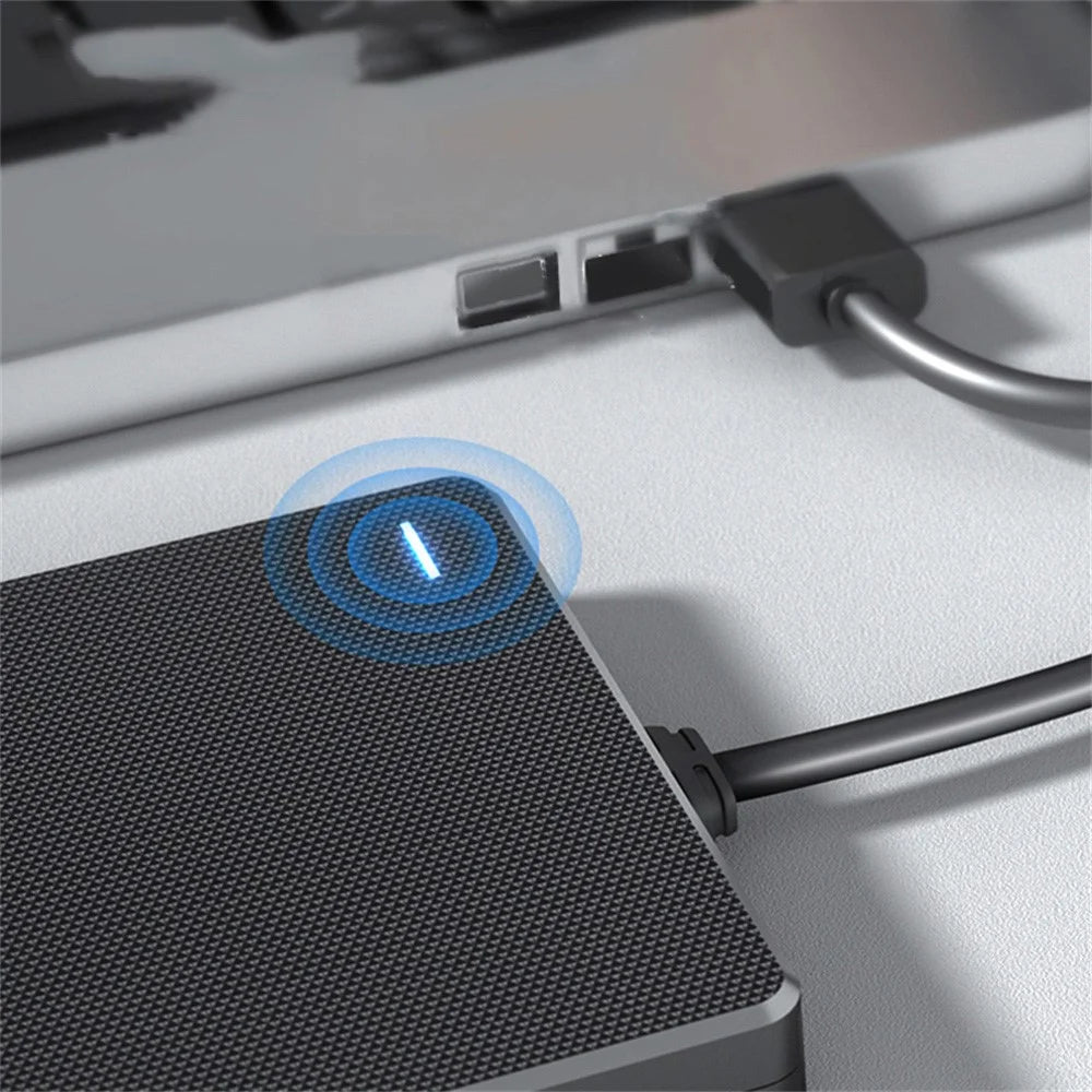 EAGET CE10 2.5 Inch HDD Enclosure USB3.0 SATA External Hard Drive Case with USB-A Cable - Black - 6