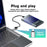 EAGET E16 2.5 Inch Portable External Hard Drive Enclosure USB 3.0 Type-C SATA SSD HDD Hard Drive Case - 2
