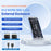 EAGET SE160N M.2 NVMe SSD Hard Drive Case Transparent RGB USB 3.2 Gen2 10Gbps Hard Drive Enclosure - 2