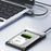 EAGET CE50 2.5 Inch USB3.0 Hard Drive Enclosure with Built-in USB-A Cable 5Gbps SSD HDD External Hard Drive Case - Black - 6