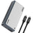 EAGET TSE8500 M.2 NVMe Enclosure 80Gbps USB-C 4.0 8TB Support Aluminum Alloy External Hard Drive Case - Silver Grey - 1