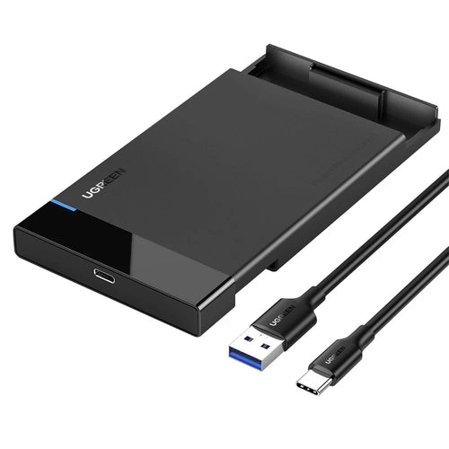 UGREEN 50743 HDD Case 2.5-Inch SATA III Hard Drive Enclosure Case USB-C 3.1 External SSD Disk HDD Box - 1